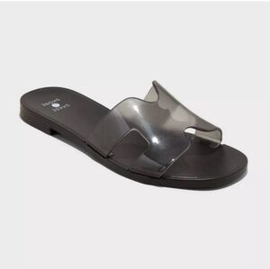 Women's Black Bonnie Slide Sandals